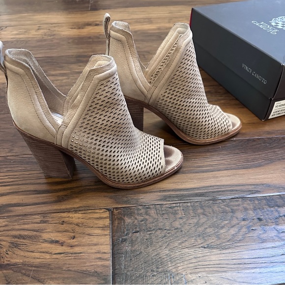 Vince Camuto Kensa Peep-Toe Bootie - Picture 2 of 7